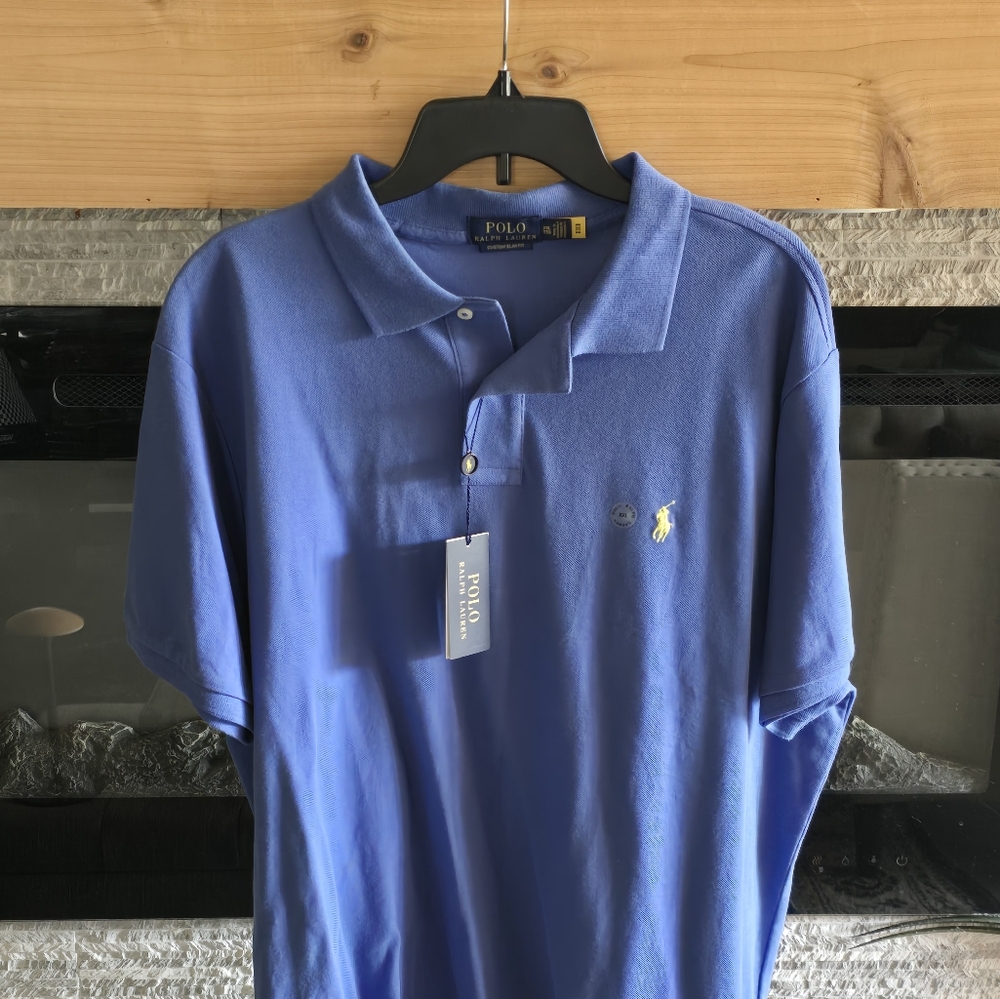 Polo by Ralph Lauren Men's Blue Polo Shirt